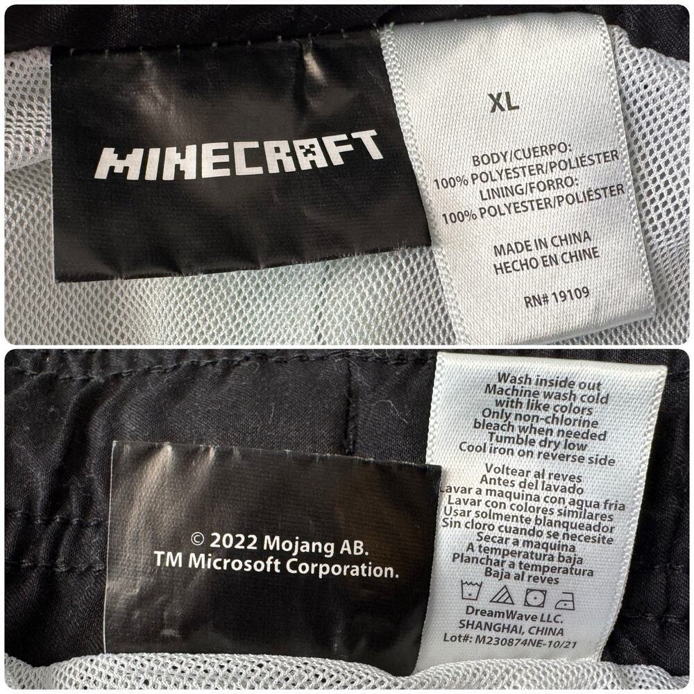 MINECRAFT Green Bikini Skirt Set With Visor Matching Men’s Swim Trunks S/L/XL - Picture 10 of 10